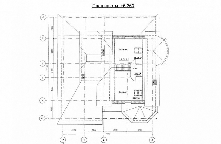 Проект кирпичного дома DH-3002