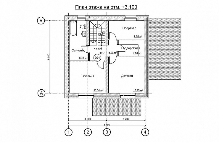 Проект кирпичного дома BP-055