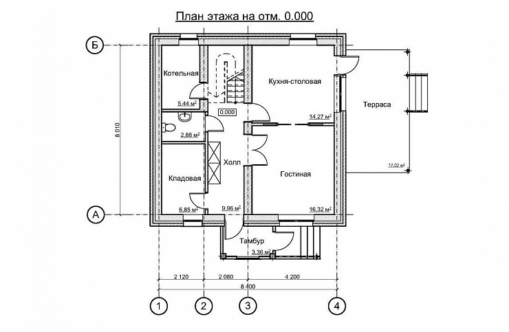 Проект кирпичного дома BP-055